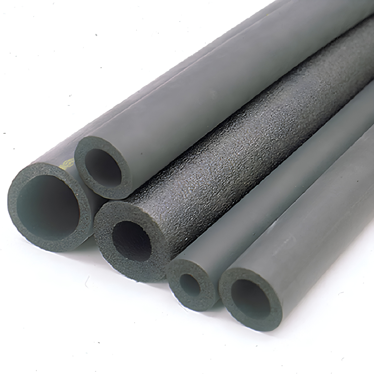 ฉนวนโฟมยางยืดหยุ่นหุ้มท่อ (ท่อสำเร็จรูป) Elastomeric Foam Pipe Insulation Pre-formed Tubes Code: BI-EF-DP-M000