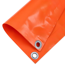 Load image into Gallery viewer, ผ้าใบ PVC เคลือบสารหน่วงไฟ PVC Coated Fire-Retardant Tarpaulin