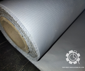 ผ้าใยแก้วเคลือบซิลิโคน Silicone Coated Cloth อุณหภูมิใช้งาน 260 ํC ขนาด 1mm X 1.5m X 45m (SC800)